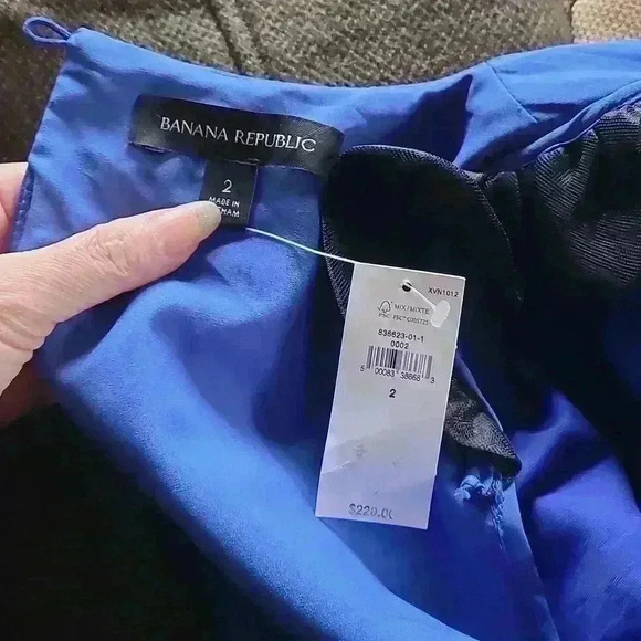 Banana Republic Cut out dress  Open-Back Mini Dress Blue size US 2 - Picture 12 of 17